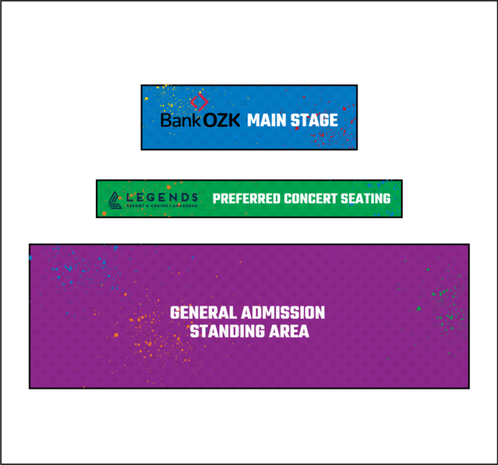 Arkansas State Fair Bank OZK Main Stage Seating Chart